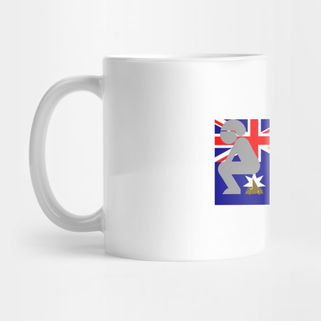 Pooping On The Australian Flag by dikleyt